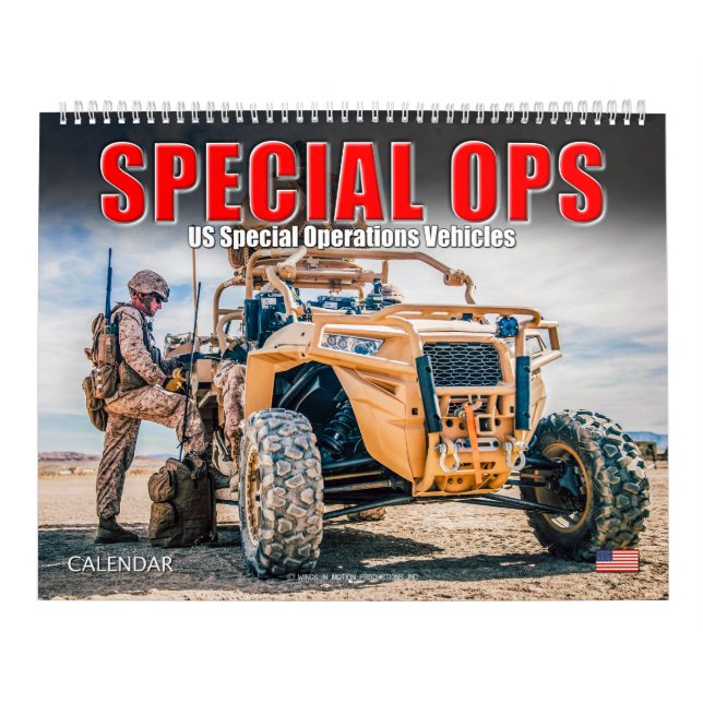 SPECIAL OPS - US Special Operations Vehicles Calendar (Cover)