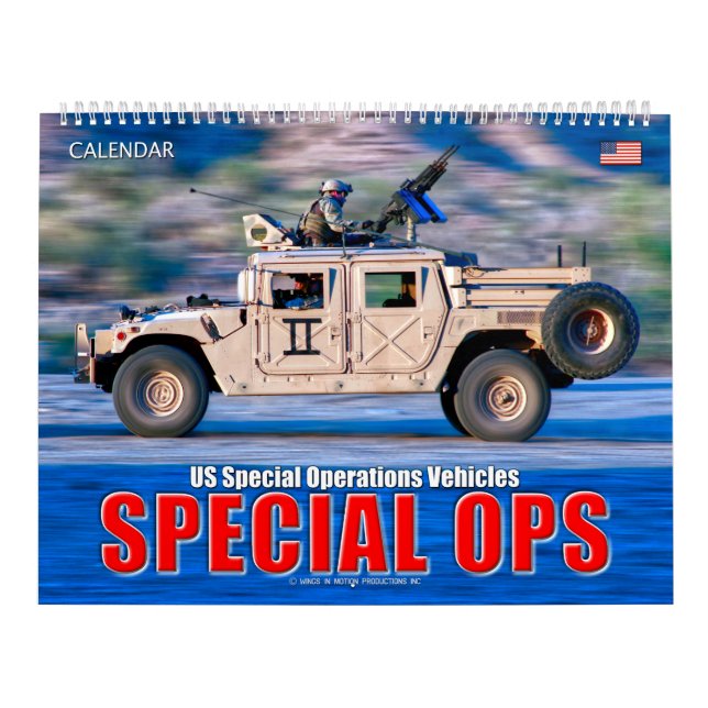 SPECIAL OPS - US Special Operations Vehicles Calendar (Cover)