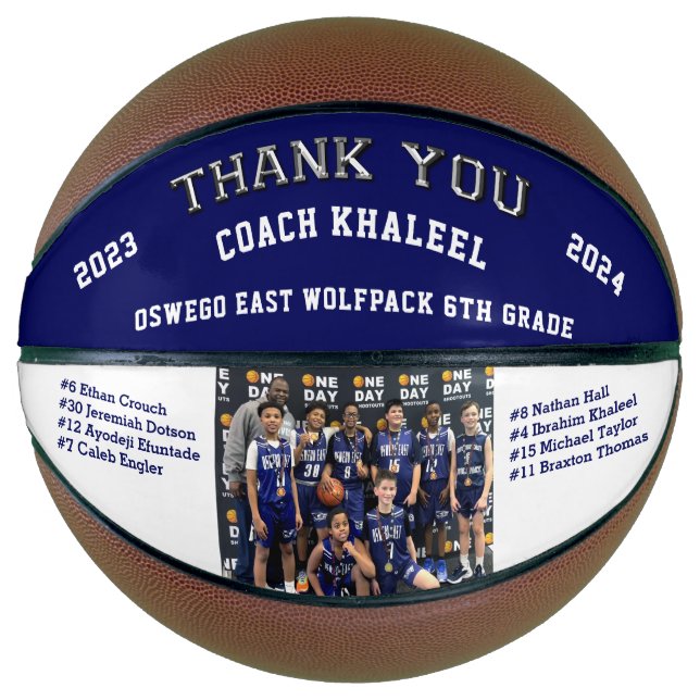 Special Order, Blue and White Coach Basketball, Basketball (Front)