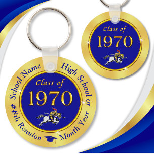 Special Order, Blue, Gold Class of 1970 Keychain