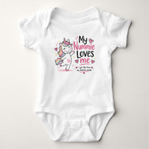 Special Order Customisable Unicorn Baby Bodysuit