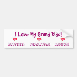 Special Order for Debbie/GrandKids Bumper Sticker