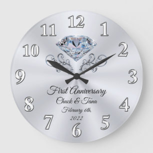 Special Order for First Wedding Anniversary Large Clock