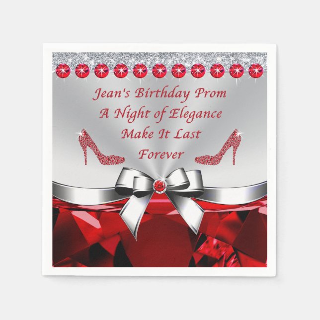 Special Order for Jean, 64th Birthday Napkins (Front)