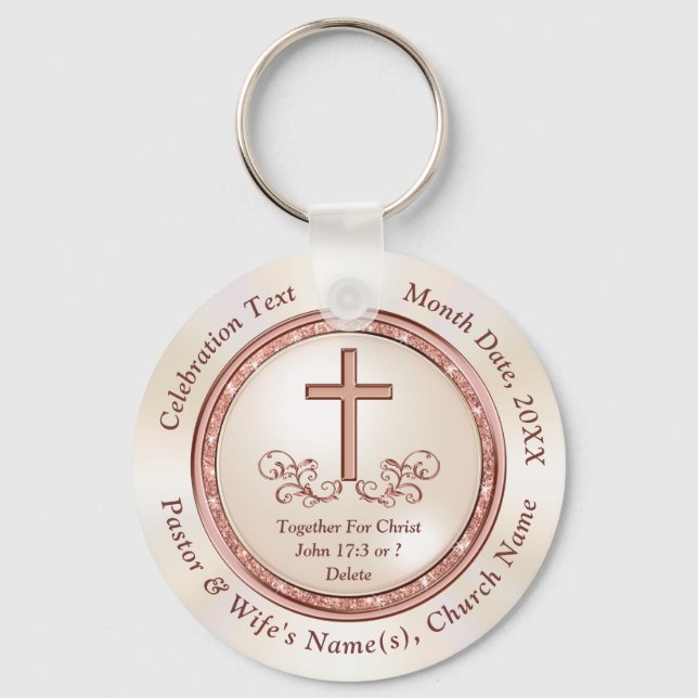Special Order for Pastor Leo, 30th Church Keychain (Front)