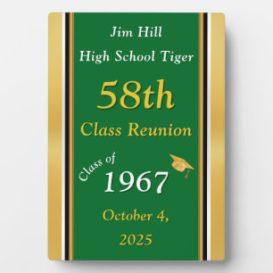 Special Order, Green and Gold Class Reunion Plaque