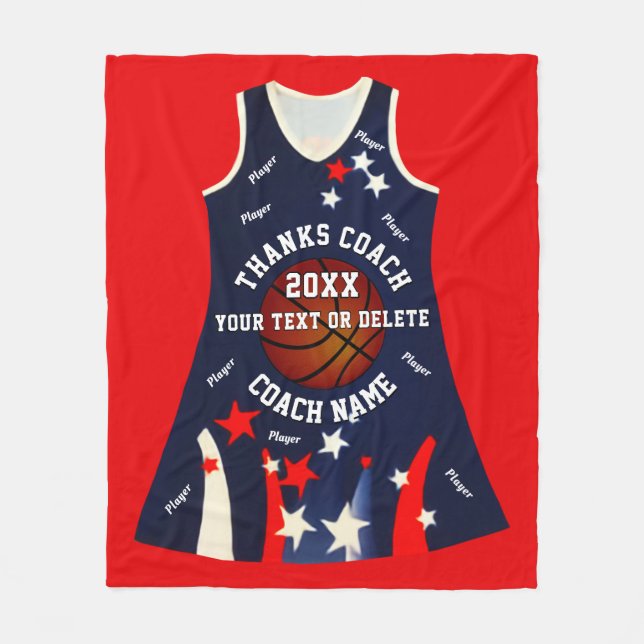 Special Order Netball Dress Coach Blanket (Front)