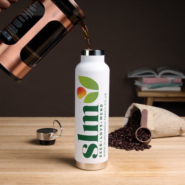 SPECIAL ORDER - SLM CONSULTANCY Green Water Bottle (Coffee (Rotated))