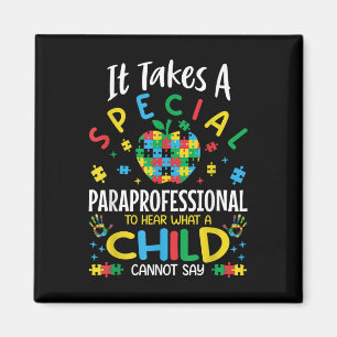 Special Paraprofessional Autism Awareness Teacher Magnet