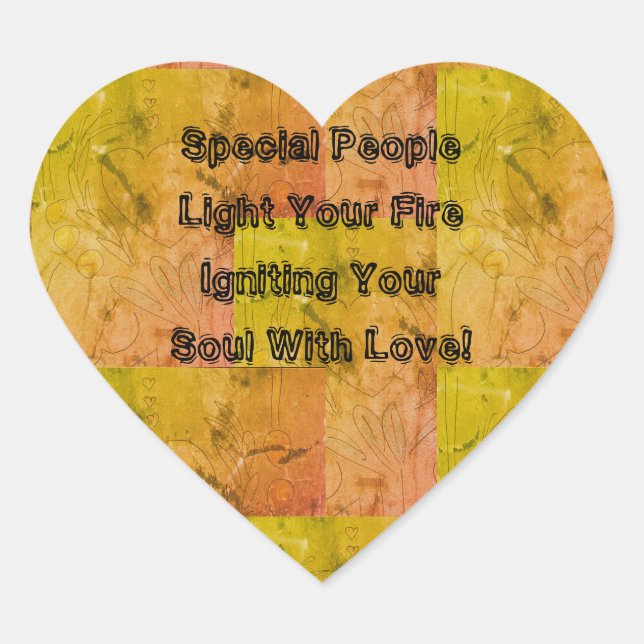 Special People Heart Sticker (Front)