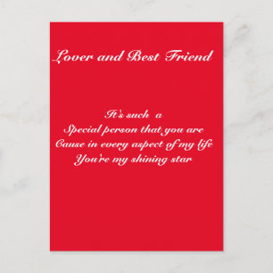 Special person postcard