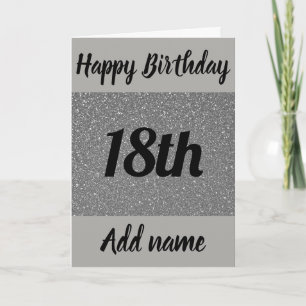 Special personalised 18th birthday card