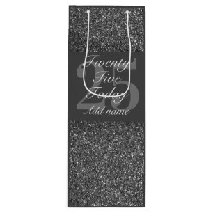 special personalised age birthday gift bag 25th
