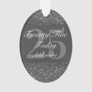 Special personalised birthday ornament gift 25th