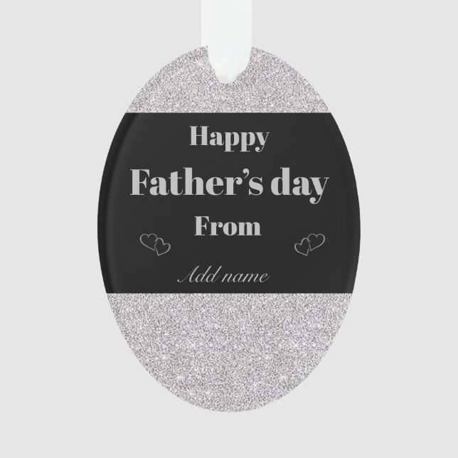 Special personalised father’s day ornament gift (Front)