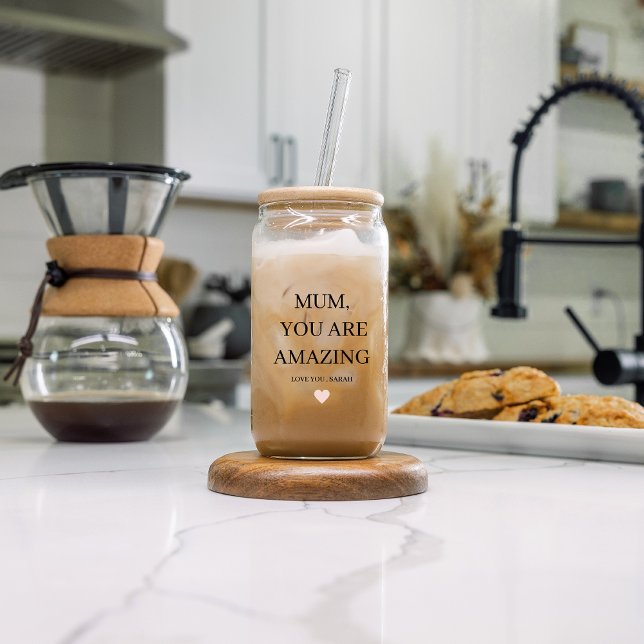Special Personalised MUM You Are Amazing Gift Can Glass (Creator Uploaded)