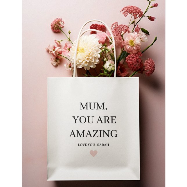 Special Personalised MUM You Are Amazing Gift Medium Gift Bag (Creator Uploaded)