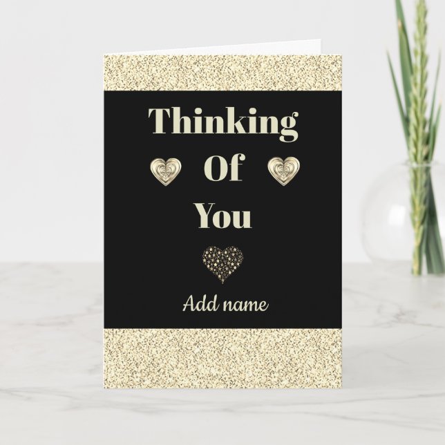 Special personalised thinking of you card (Front)