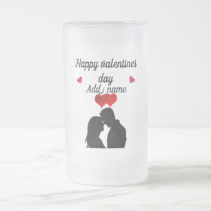 Special personalised Valentine’s Day glass mug