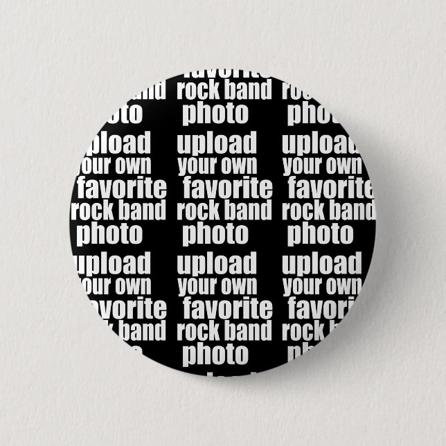 special photo black 6 cm round badge (Front)