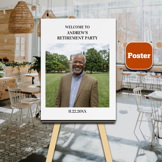 Special Photo Elegant Retirement Party Poster (Creator Uploaded)