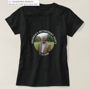 Special Photo Elegant Retirement Party T-Shirt