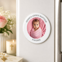 Special Photo Girl's Baptism Favour