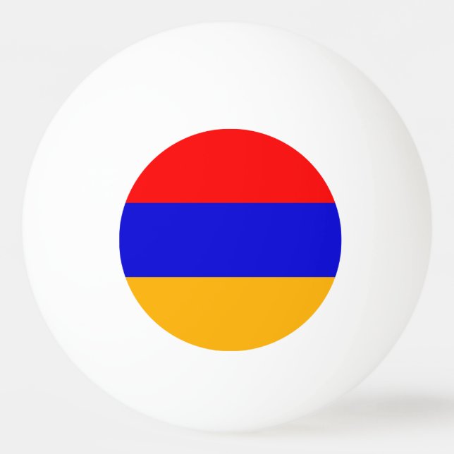 Special ping pong ball with Flag of Armenia (Back)