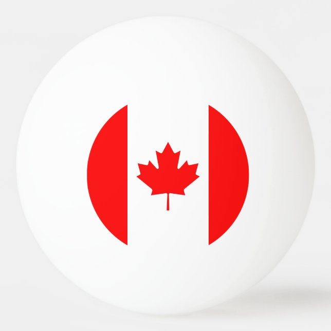 Special ping pong ball with Flag of Canada (Back)