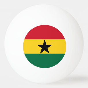Special ping pong ball with Flag of Ghana