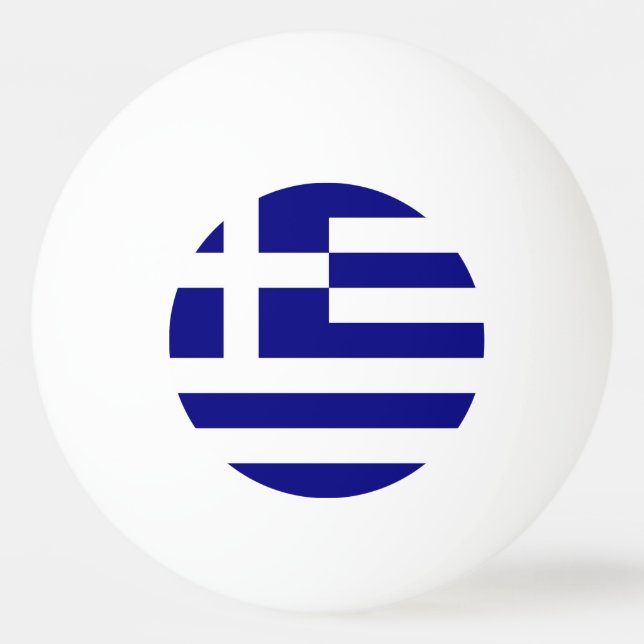 Special ping pong ball with Flag of Greece (Back)