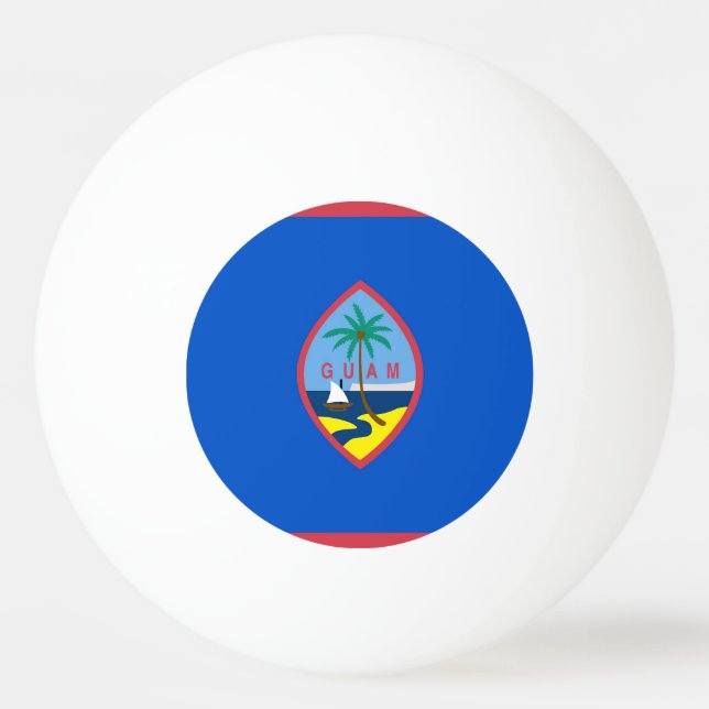 Special ping pong ball with Flag of Guam (Back)