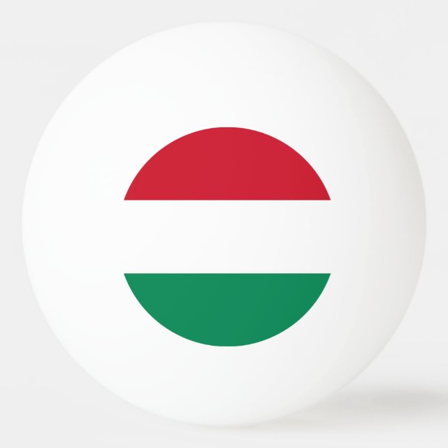 Special ping pong ball with Flag of Hungary (Back)
