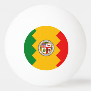 Special ping pong ball with Flag of Los Angeles