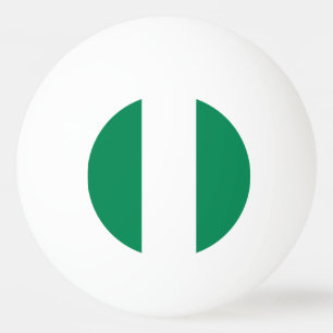Special ping pong ball with Flag of Nigeria