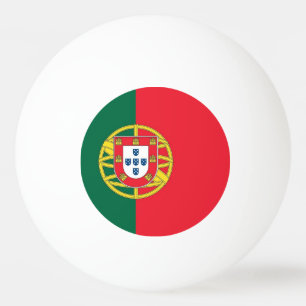 Special ping pong ball with Flag of Portugal
