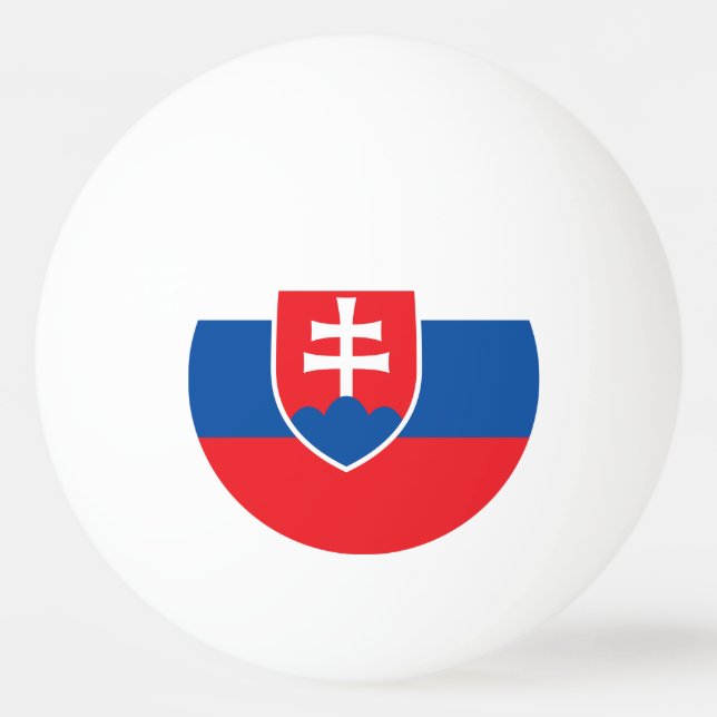 Special ping pong ball with Flag of Slovakia (Back)