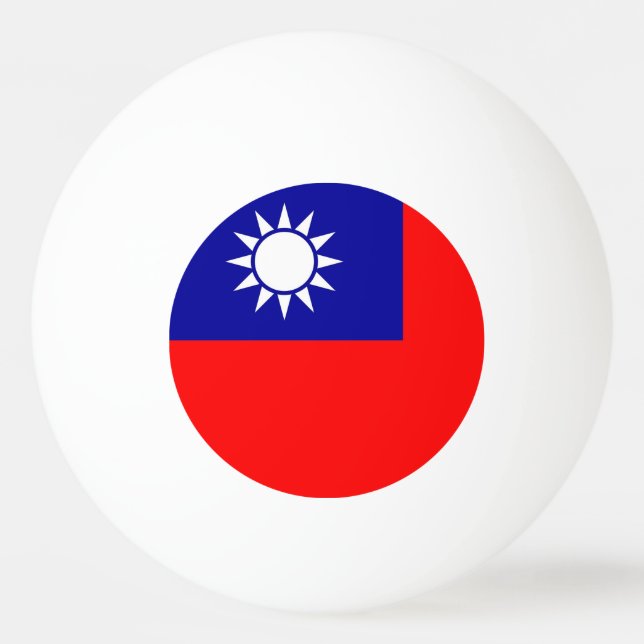 Special ping pong ball with Flag of Taiwan (Back)