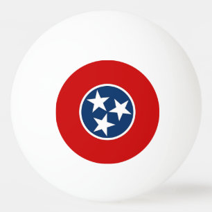 Special ping pong ball with Flag of Tennessee