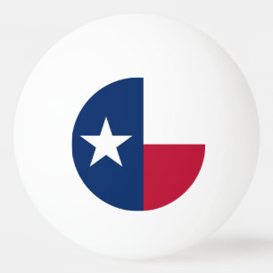 Special ping pong ball with Flag of Texas, USA