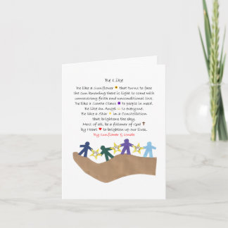 Special Poem Folded Greeting Card