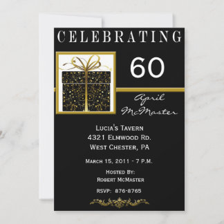 Special Present 60th Birthday Party Invitation