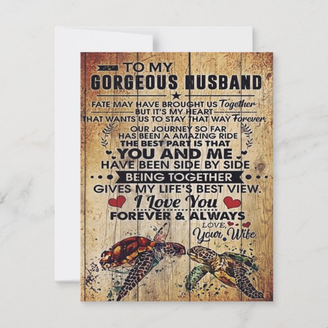 Special Present For Dad | To My Husband Letter | Invitation (Front)