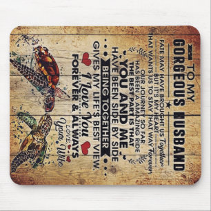Special Present For Dad To My Husband Letter Mouse Mat