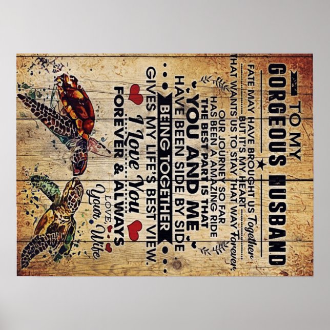 Special Present For Dad | To My Husband Letter | Poster (Front)