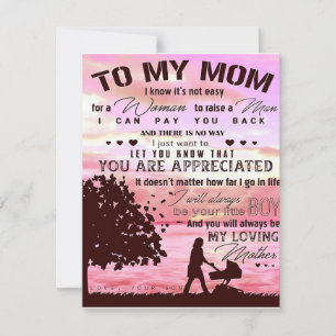 Special Present For Mum   To My Mum Letter   Invitation
