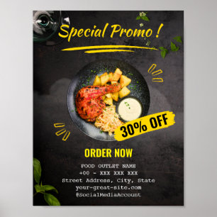 Special Promo Restaurant Discount Food Poster
