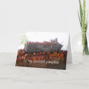 Special Pumpkin Thank You Card