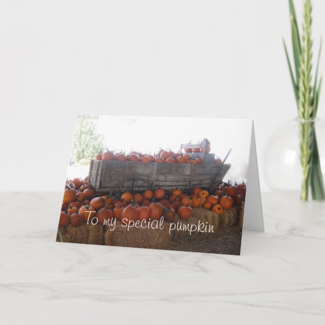 Special Pumpkin Thank You Card (Front)