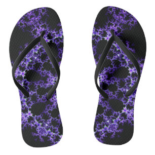 Special Purple & Black Flip Flops